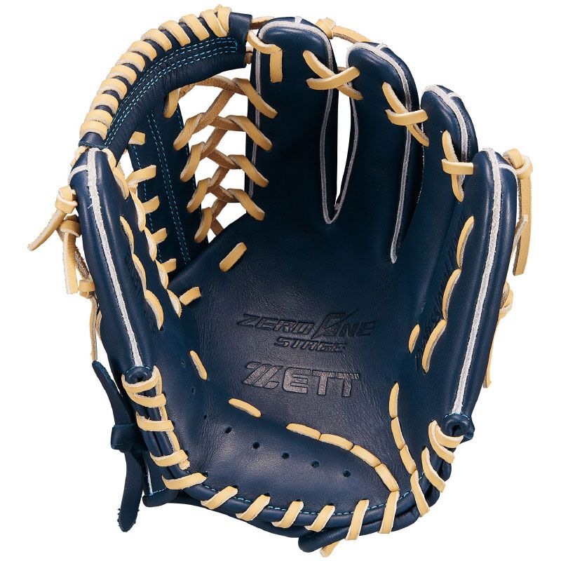  ゼット ZETT 少年軟式グラブ ゼロワンステージシリーズ 外野手用 野球 少年 グローブ グラブジュニア JR 25 AW 2932 ネイビー×ブラウン 軟式 グローブ