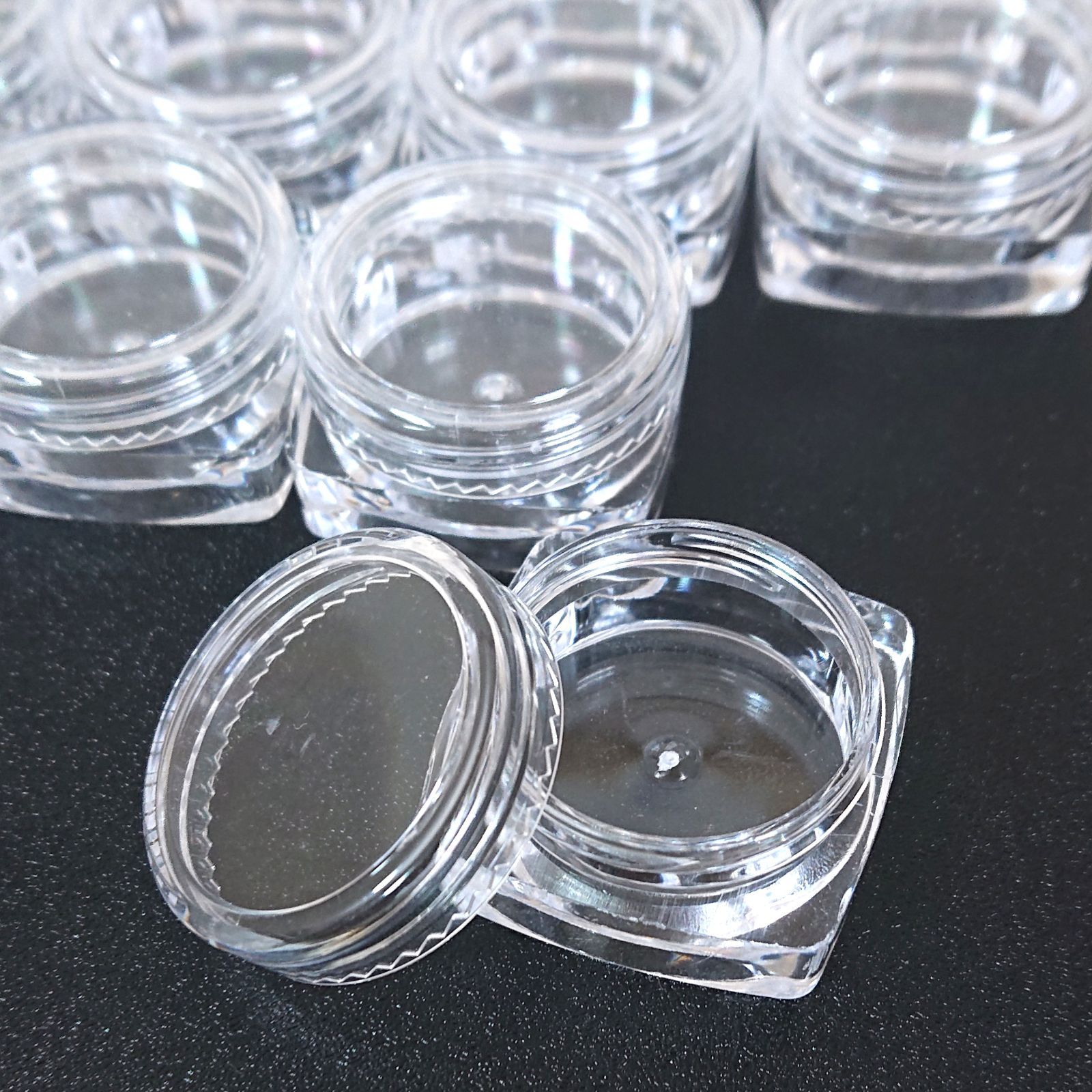 【12個セット】 アクリルコンテナ アクリルケース パーツ収納 パーツ入れ 小分け セパレート ネイルパーツ レジンパーツ ビーズ セパレート