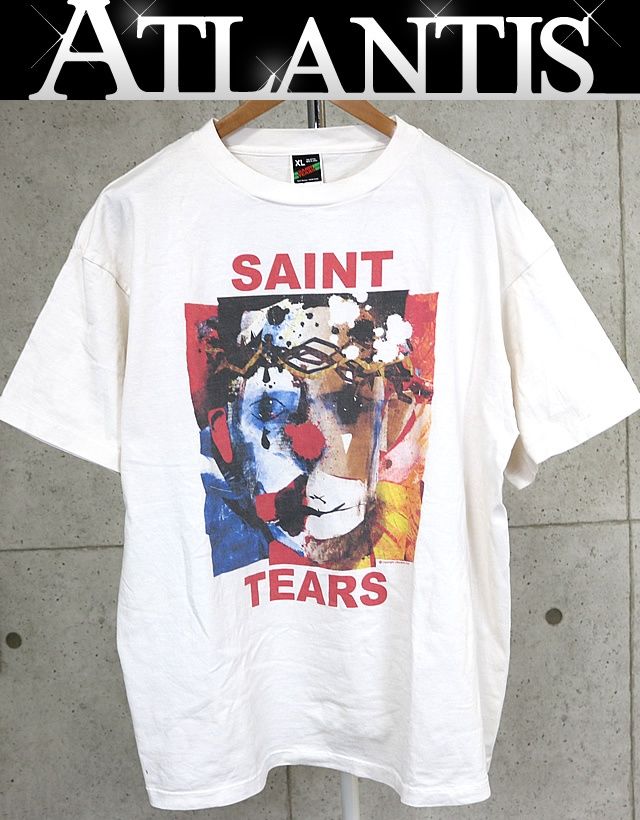 SAINT MICHAEL 銀座店 セント マイケル ディムティアーズ Tシャツ 半袖 メンズ size XL 白101063
