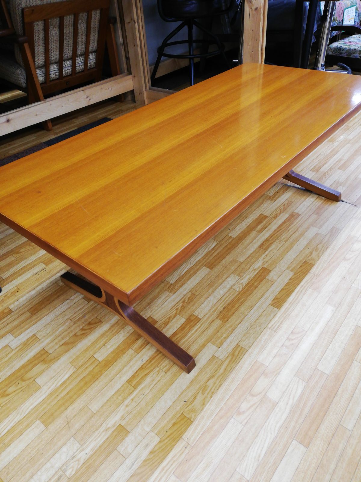 希少 70年代　天童木工　菅澤光政　ペリカン　センターテーブル　TENDO 希少 70年代 天童木工 菅澤光政 ペリカン センターテーブル TENDO