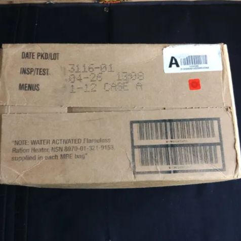 米軍実物 MRE レーション タイプA 12個セット 2026年4月検品