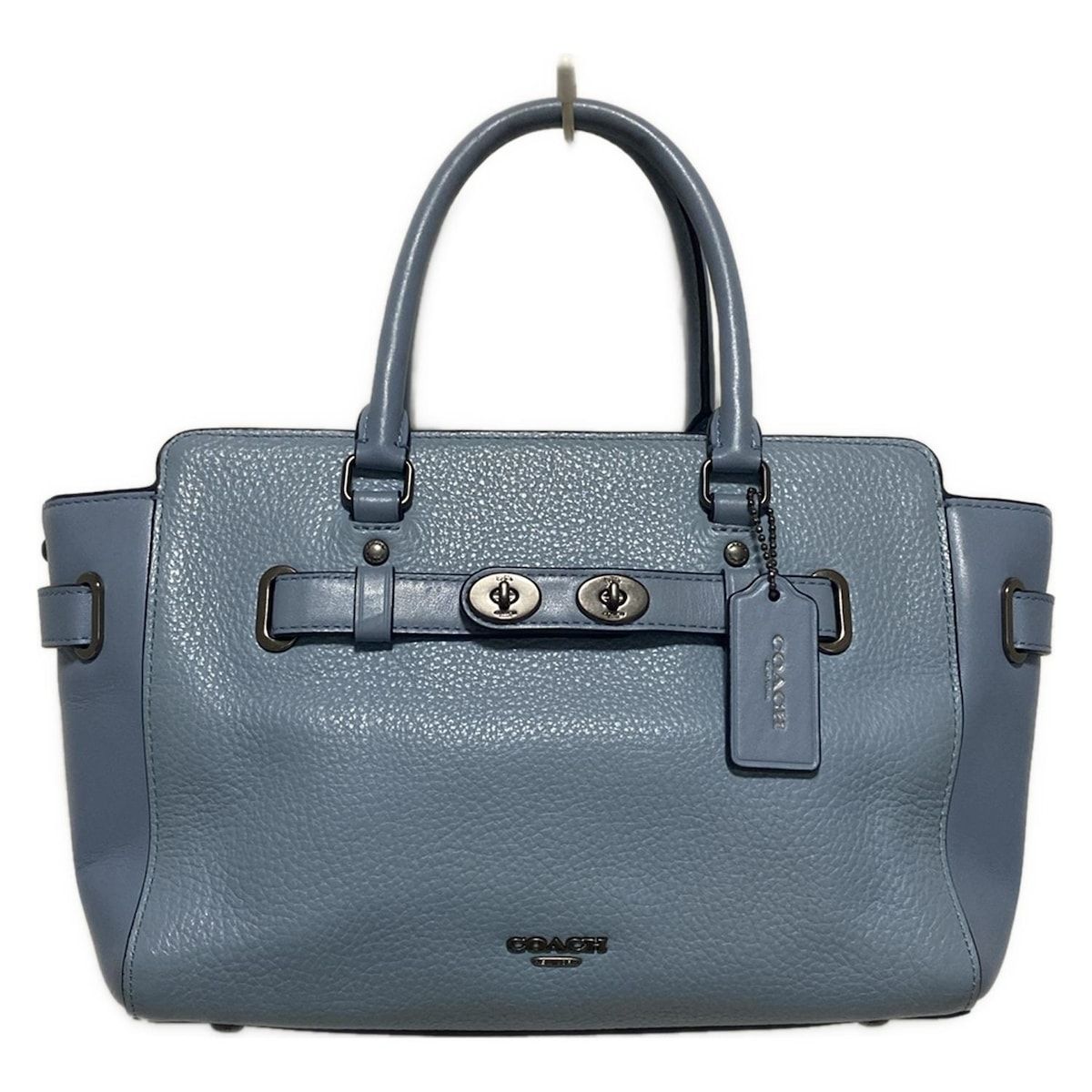 COACH コーチ ハンドバッグ ブレイク キャリーオール F55665 ライトブルー レザー