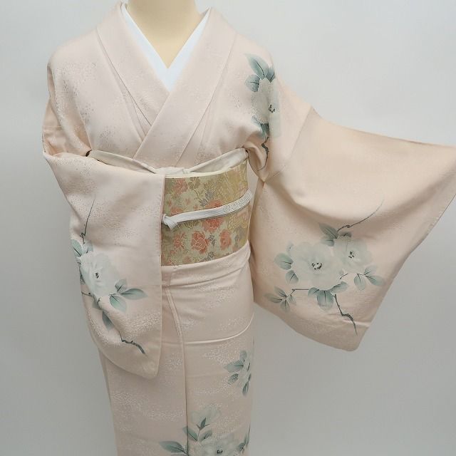 みーちゃん✾ｍ2006＊正絹 単衣 手縫い仕立て 訪問着 ✾まめ藤✾m2367＊新品 正絹 手縫い仕立て 訪問着 - メルカリ