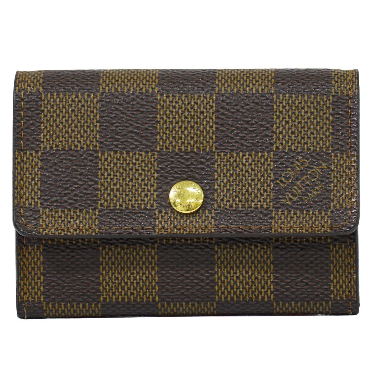 本物 ルイヴィトン LOUIS VUITTON LV ポルトモネ プラ ダミエ エベヌ コインケース 小銭入れ ブラウン N61930 ビトン 財布 ウォレット フォロー割