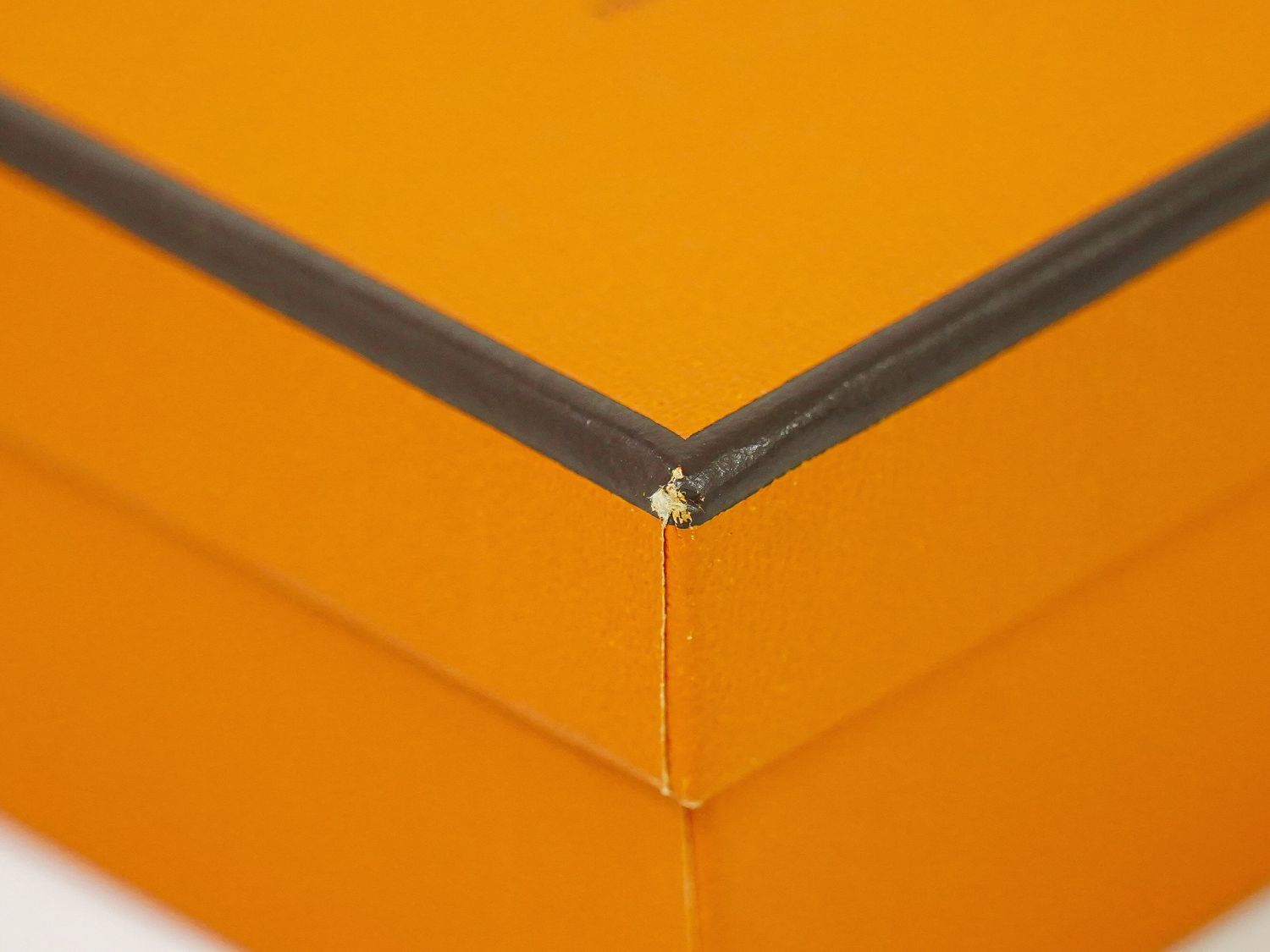 本物 エルメス HERMES ボックス型 手巻き オルゴール 非売品 オレンジ