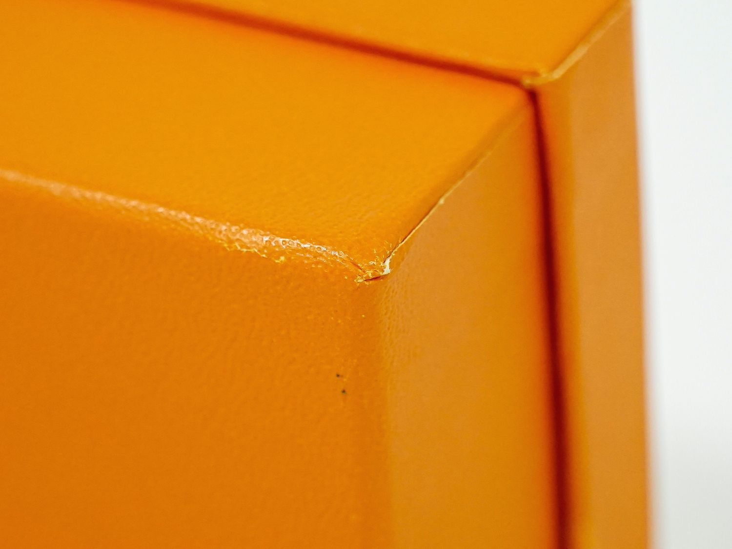 本物 エルメス HERMES ボックス型 手巻き オルゴール 非売品 オレンジ