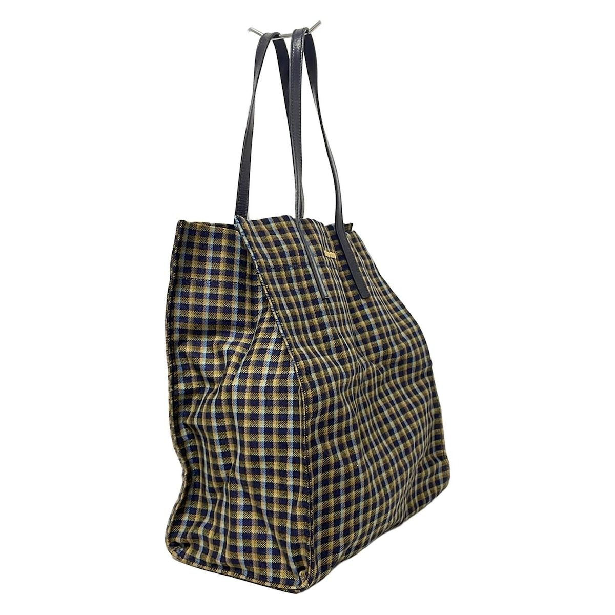 miumiu ミュウミュウ トートバッグ - パープル×黒×マルチ レザー