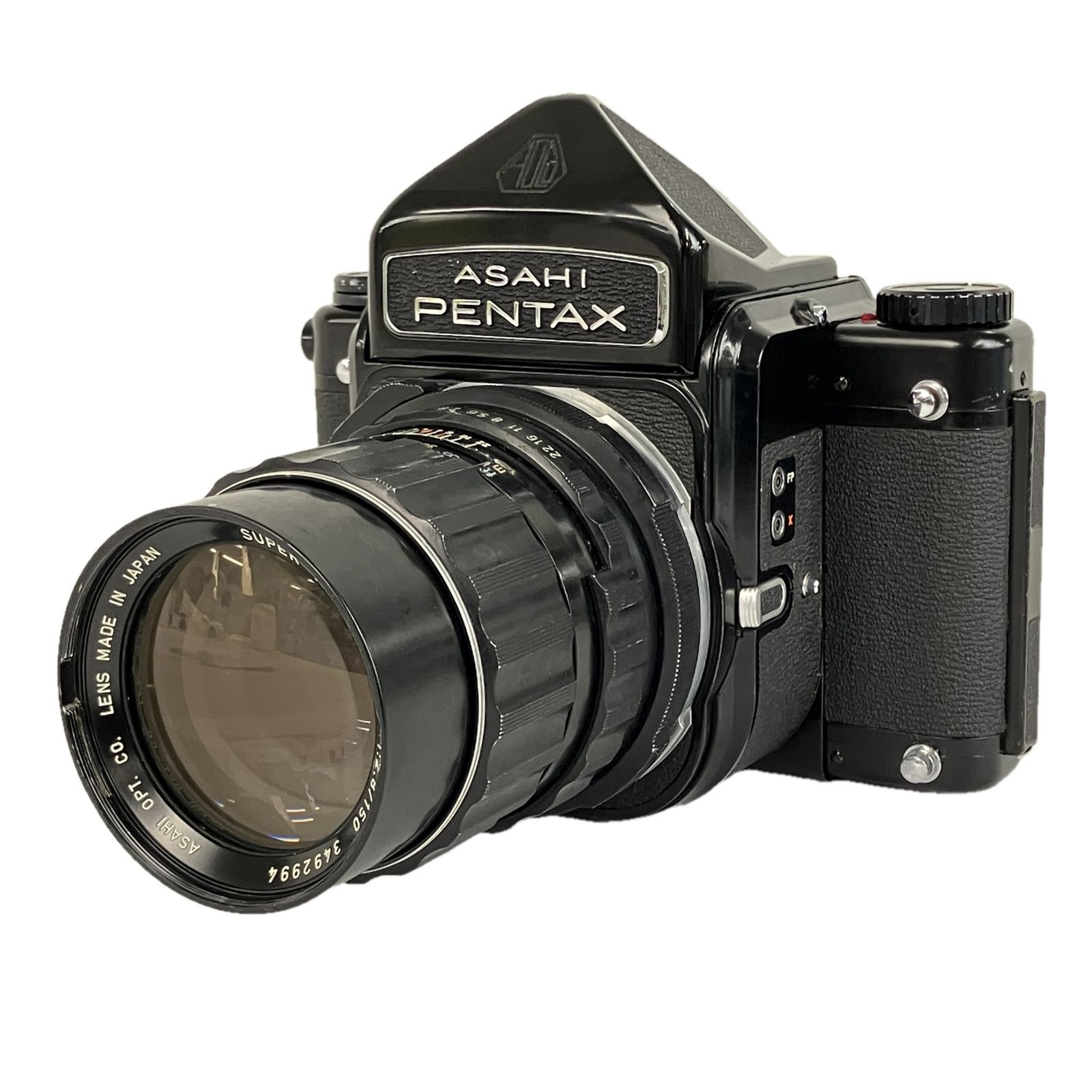 CO 10 29迄 ASAHI Pentax 6×7 ボディ SUPER TAKUMAR F2.8 150mm レンズ セット 中判 フィルムカメラ ジャンク Y10550660