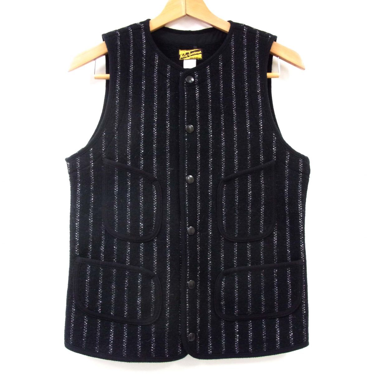 定価34 560円 JOE McCOY リアルマッコイズ ビーチクロス ベスト ワークベスト ストライプ柄 メンズ