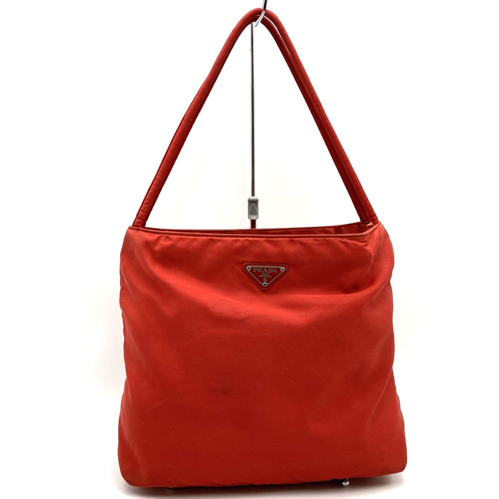 PRADA プラダ ハンドバッグ トートバッグ ナイロン レッド レディース メンズ ファッション ヴィンテージ プレゼント
