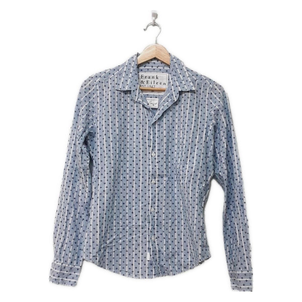 Frank & Eileen デニムブルー 長袖シャツ XS フランクアンドアイリーン