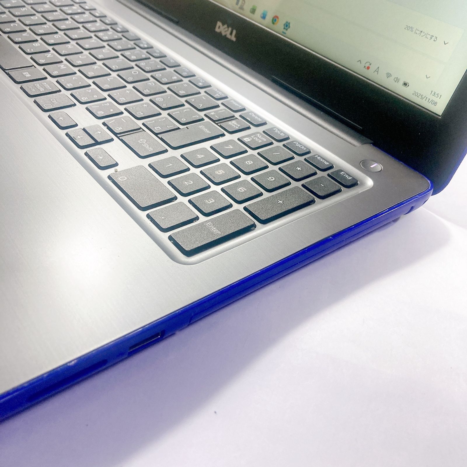534✨ブルー/DELL/爆速SSD512GB /テンキー付/ 大画面✨すぐ使える