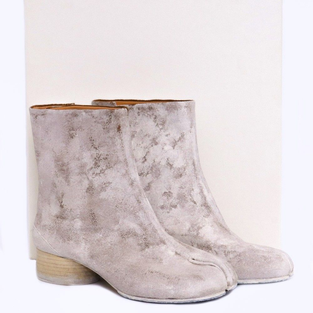 MAISON 足袋ブーツ ペンキ サイズ35 ホワイト