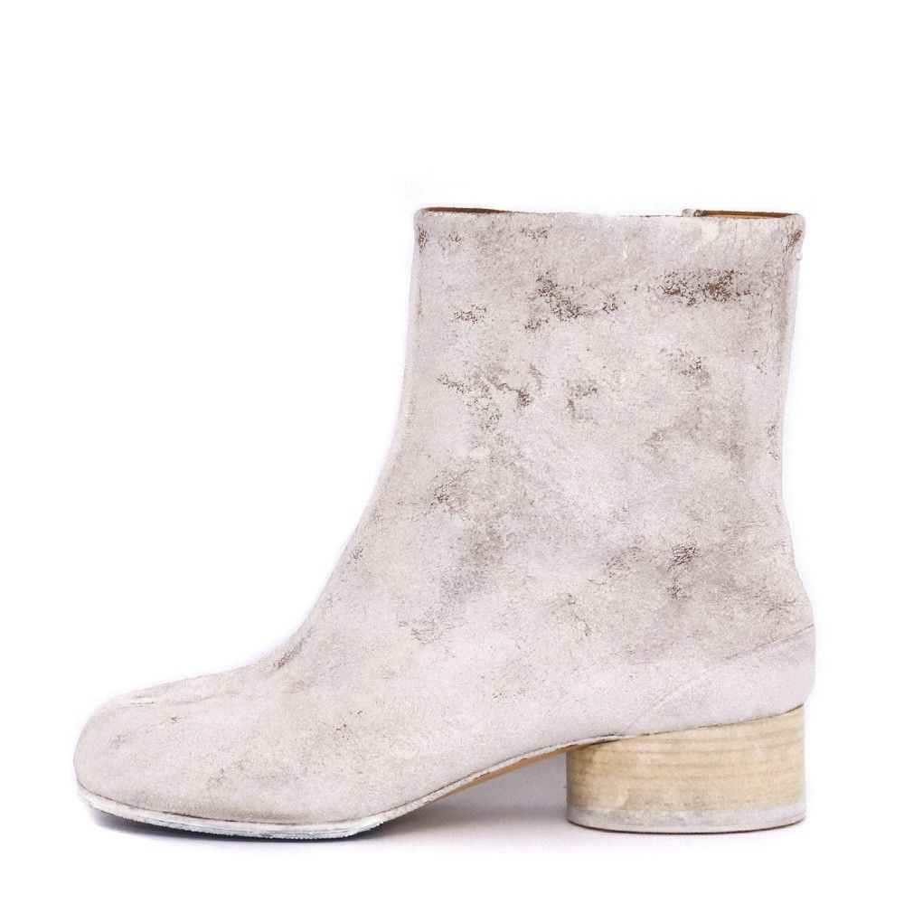 MAISON 足袋ブーツ ペンキ サイズ35 ホワイト