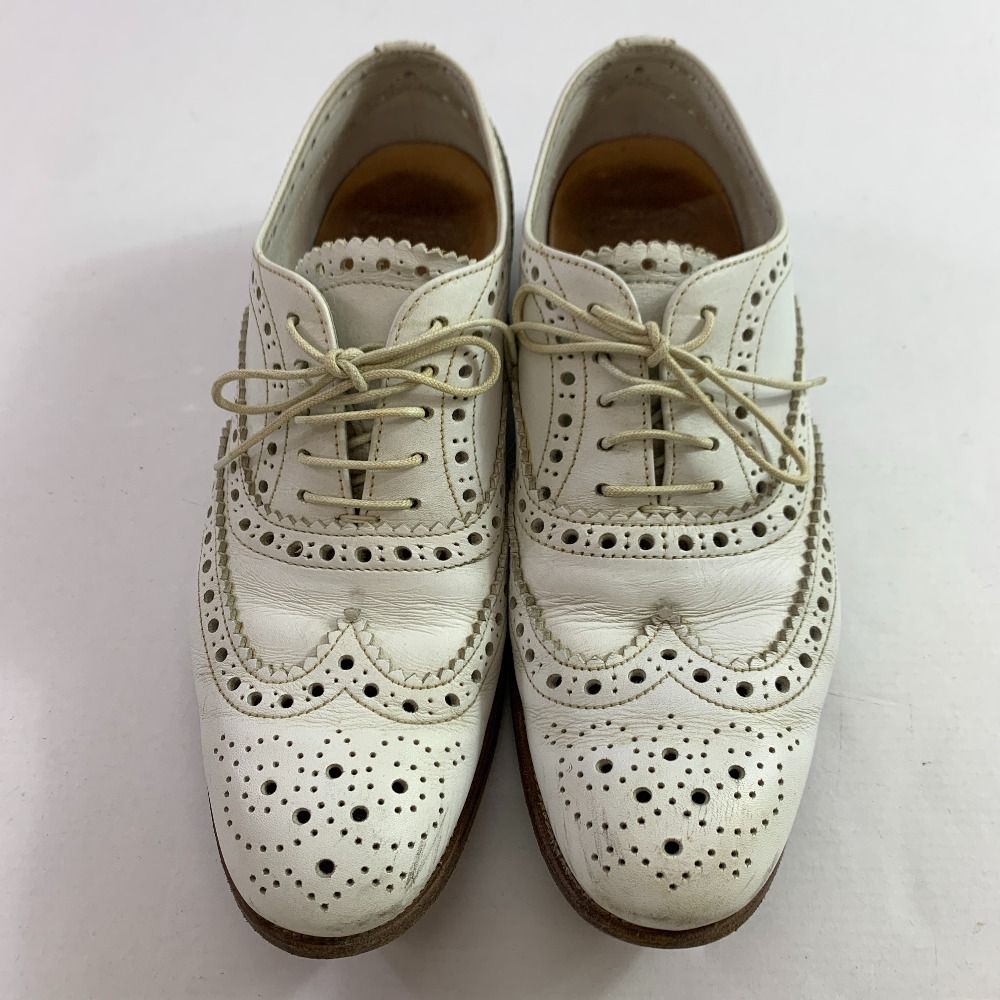 04w5233 CHURCH’S チャーチ ウィングチップシューズ ホワイト38サイズイタリア製 八王子店