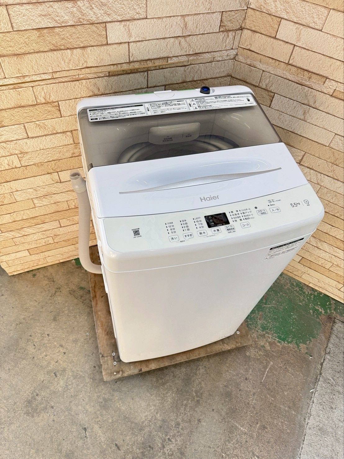 大阪 3か月保障付き 洗濯機 ハイアール 5 kg JW U 55 B SS 183