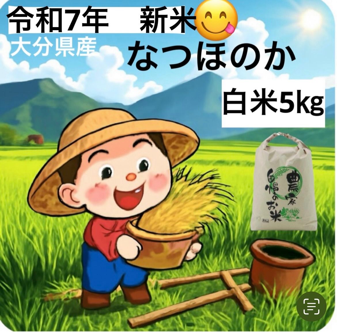令和7年新米 なつほのか 白米5kg 大分県産 - メルカリ