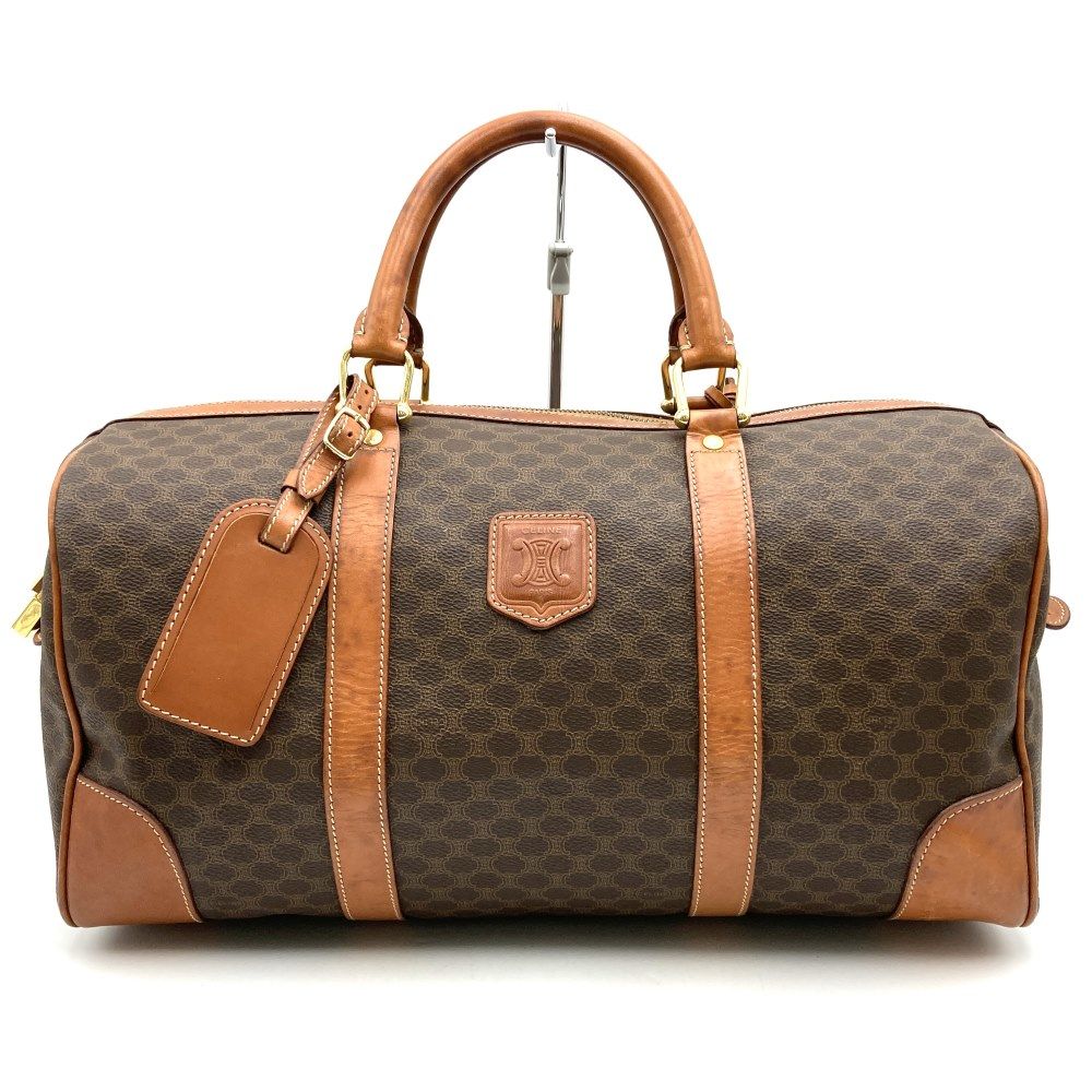 ✨CELINE セリーヌ マカダム ボストンバッグ 旅行鞄 ヴィンテージ CELINE セリーヌ ボストンバッグ 旅行鞄 マカダム ヴィンテージ PVC