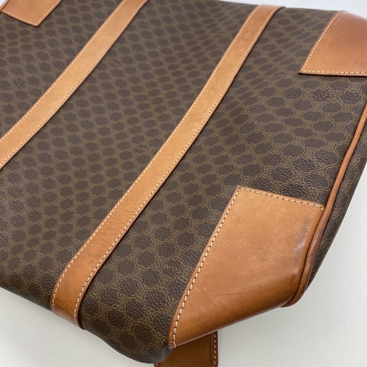 CELINE セリーヌ ボストンバッグ 旅行鞄 マカダム ヴィンテージ PVC