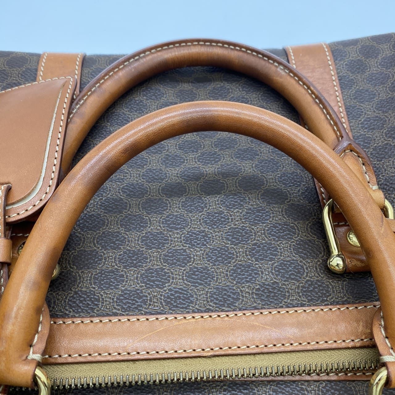 CELINE セリーヌ ボストンバッグ 旅行鞄 マカダム ヴィンテージ PVC