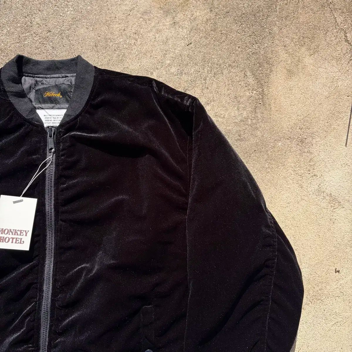 HIBECK ベロア ヴィンテージ ブルゾン L