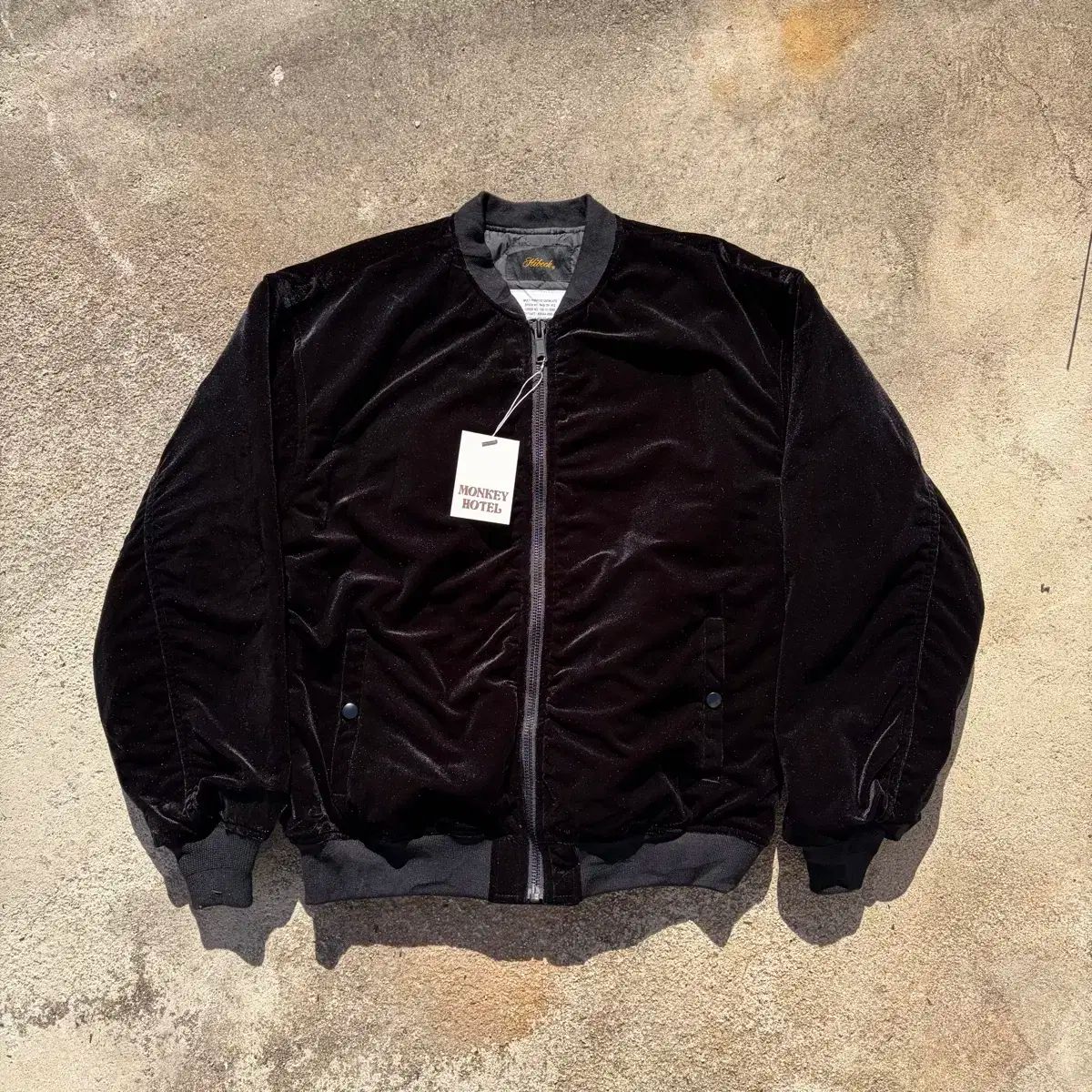 HIBECK ベロア ヴィンテージ ブルゾン L