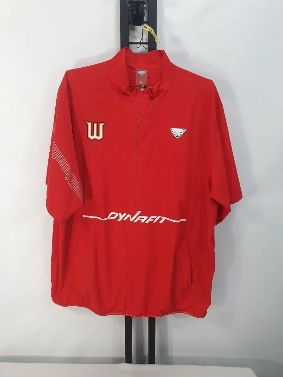 DYNAFIT ディナフィット skワイバーンズ 半袖ウィンドブレーカー Anorak アノラック ハーフジップ レッド 5XL