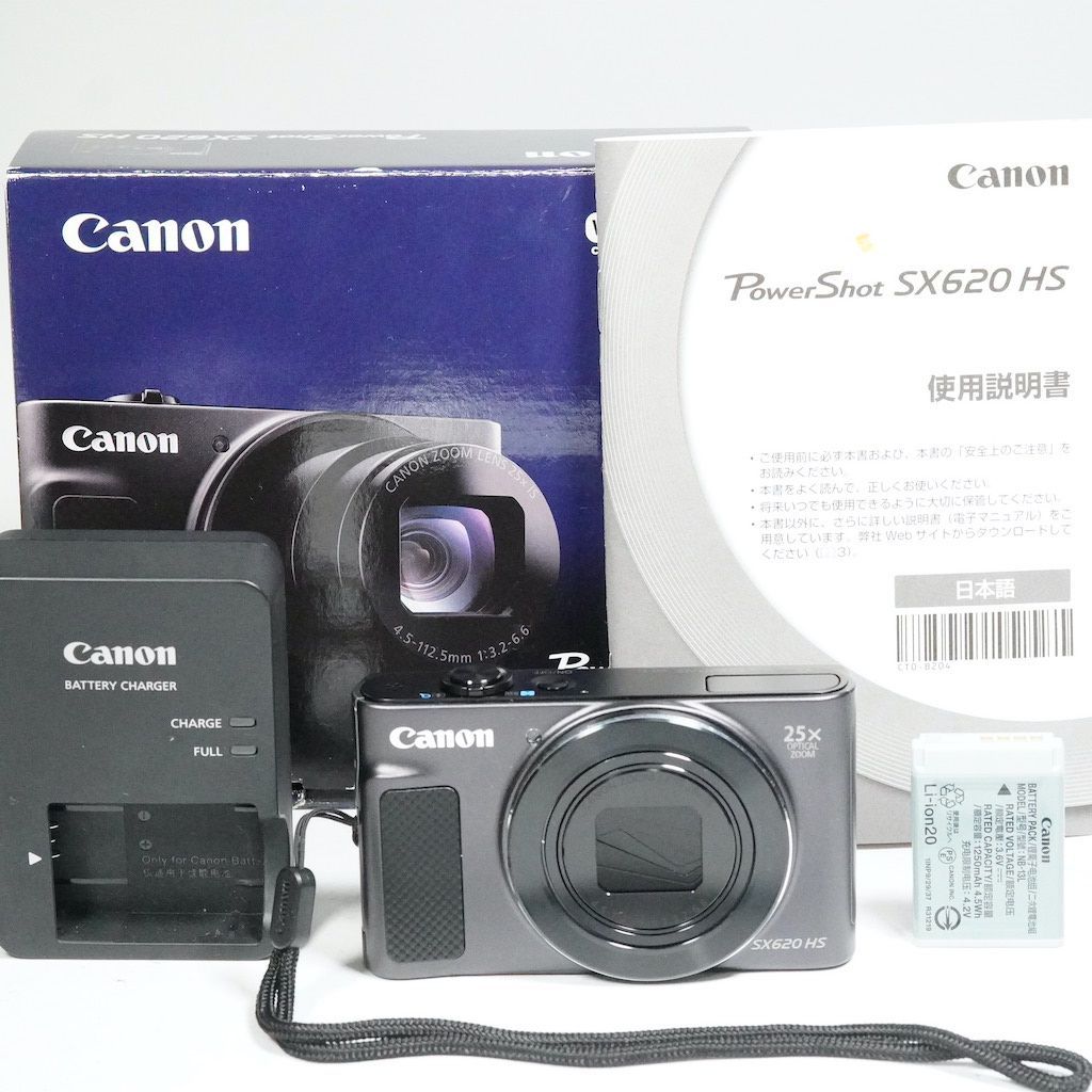 Canon キャノン PowerShot SX620 HS ブラック 元箱 返金保証 2382