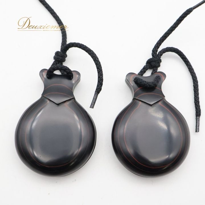 フラメンコ パリージョ カスタネット CASTANUELAS DEL SUR ブラック系