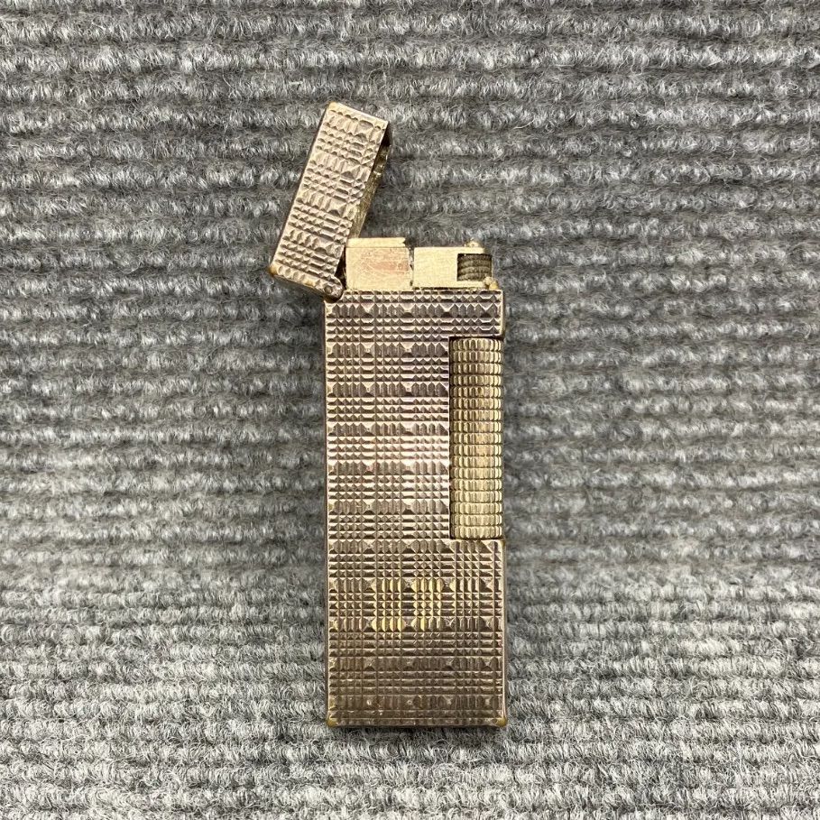 M dunhill ダンヒル ガスライター ローラー式 ゴールドカラー 喫煙具