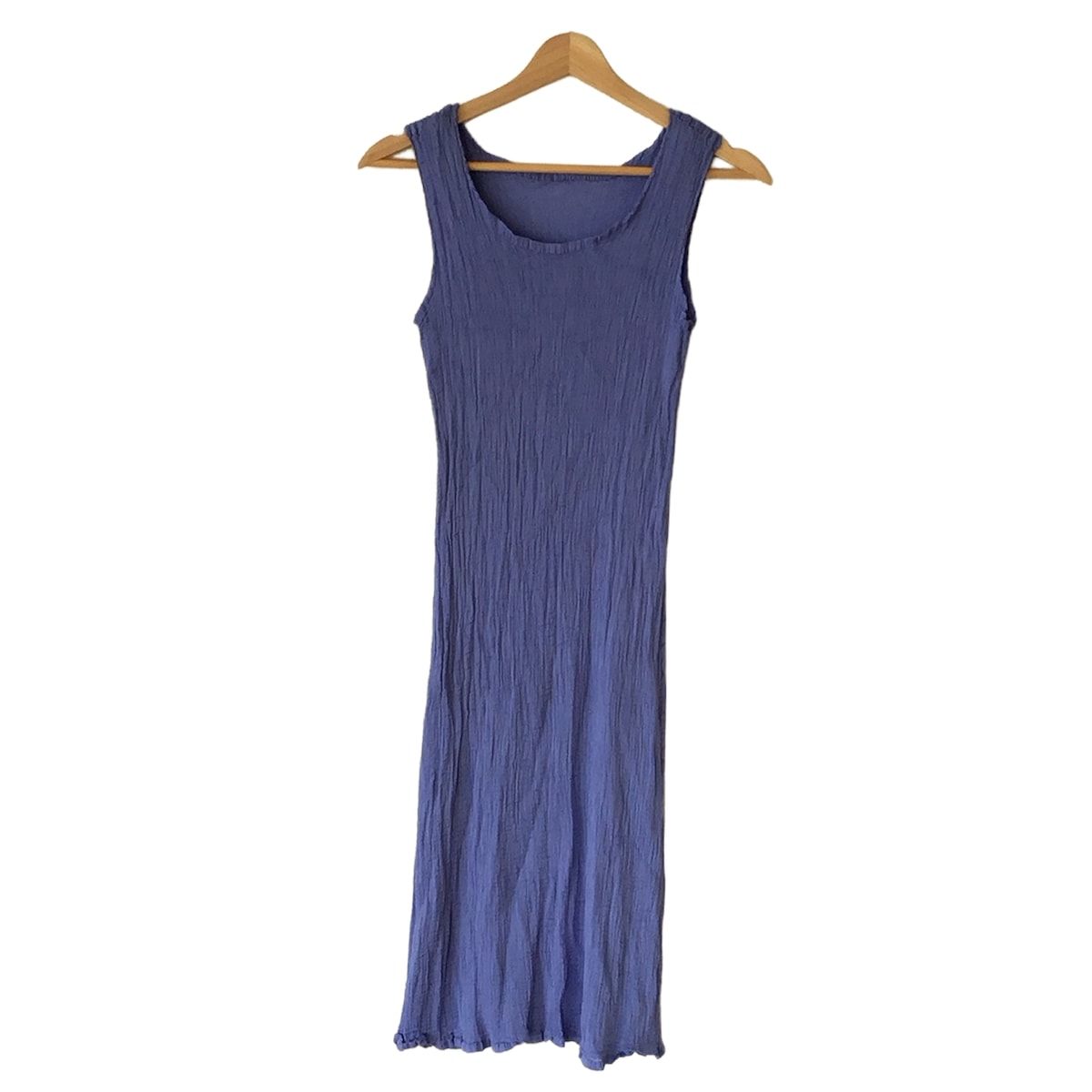 me ISSEY MIYAKE ミー イッセイミヤケ ワンピース レディース - ブルーグレー キャミワンピ ロング