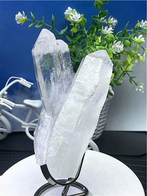 超強いパワーヒマラヤ産藍針入り天然水晶クラスターB88B6/328B74B ◇超強いパワーヒマラヤ産(藍針入り)天然水晶クラスターB88B6/136B31B