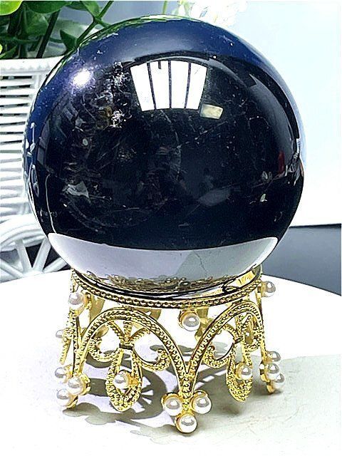 丸玉 モリオン水晶 黒水晶 モリオン 丸玉 20 5mm 天然石丸玉 通販の