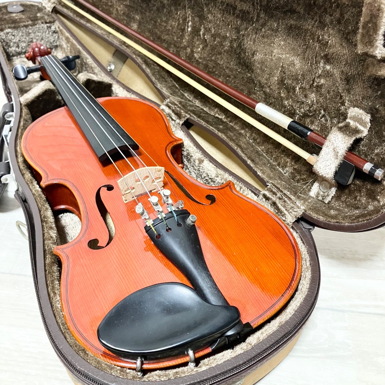 モダンドイツ製 分数3/4 バイオリン 虎杢 ca1950年 杉藤弓 モダンドイツ製 分数3/4 バイオリン 虎杢 ca1950年 杉藤弓