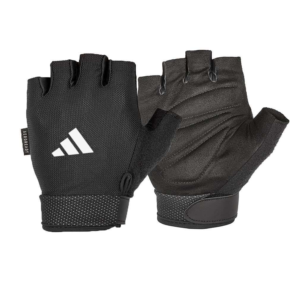 【Amazon.co.jp 限定】 アディダス(adidas) トレーニンググローブ ホワイト L エッセンシャル アジャスタブル グローブ ADGB-12425