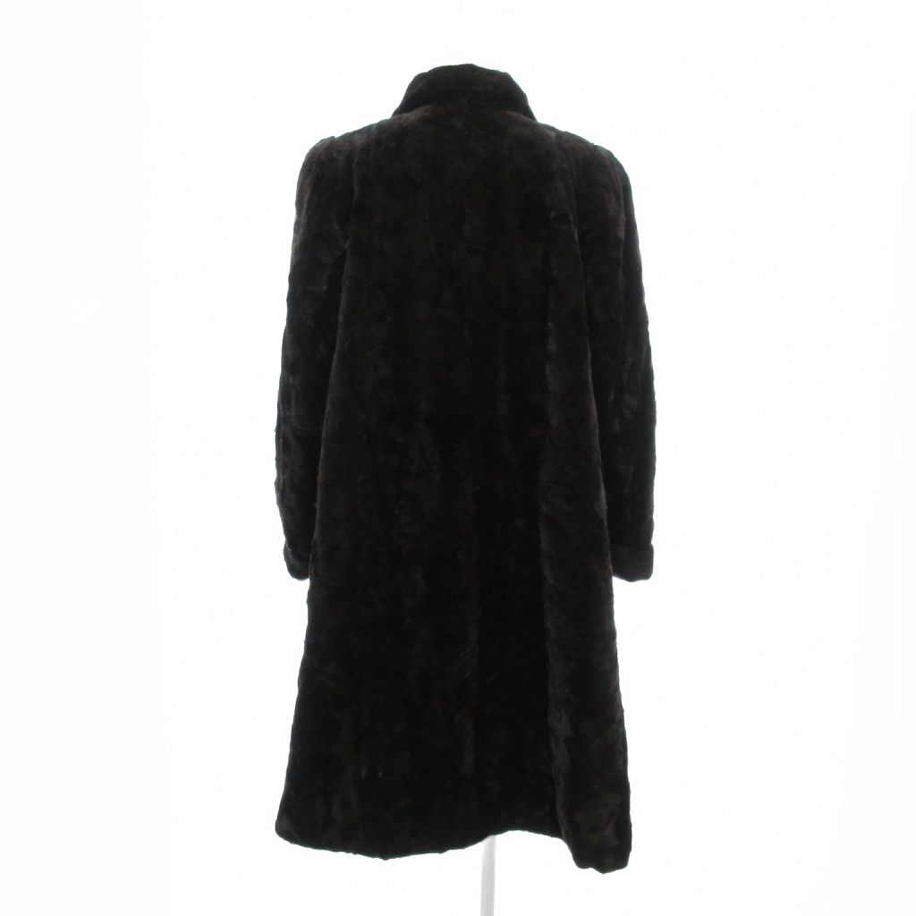 ファーコート 毛皮 シェアードミンク ロング丈 茶 ブラウン UO GY18