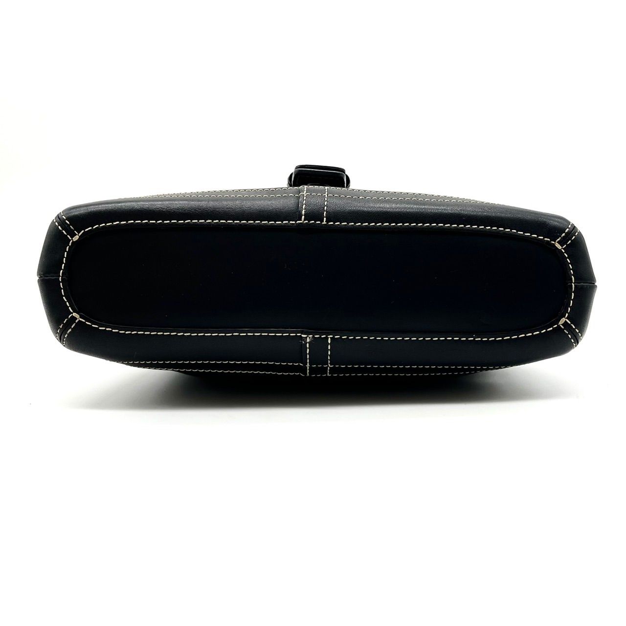 良品】 COACH Y2K hobo signature black canvas leather belt shoulder 