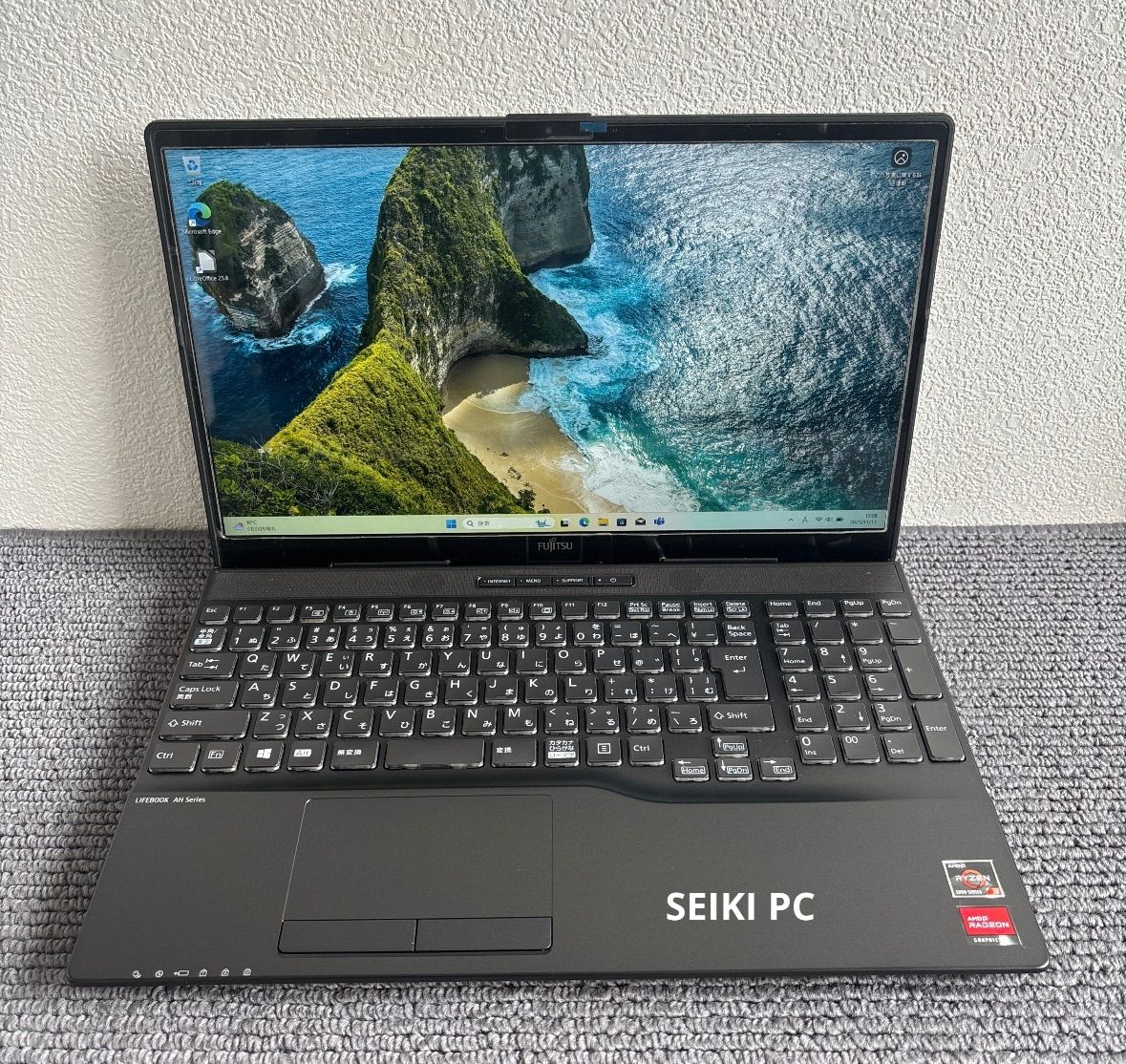 富士通lifebook AH 43 F 1 AMD Ryzen 3 5300 U メモリ4 GB SSD 256 Win 11