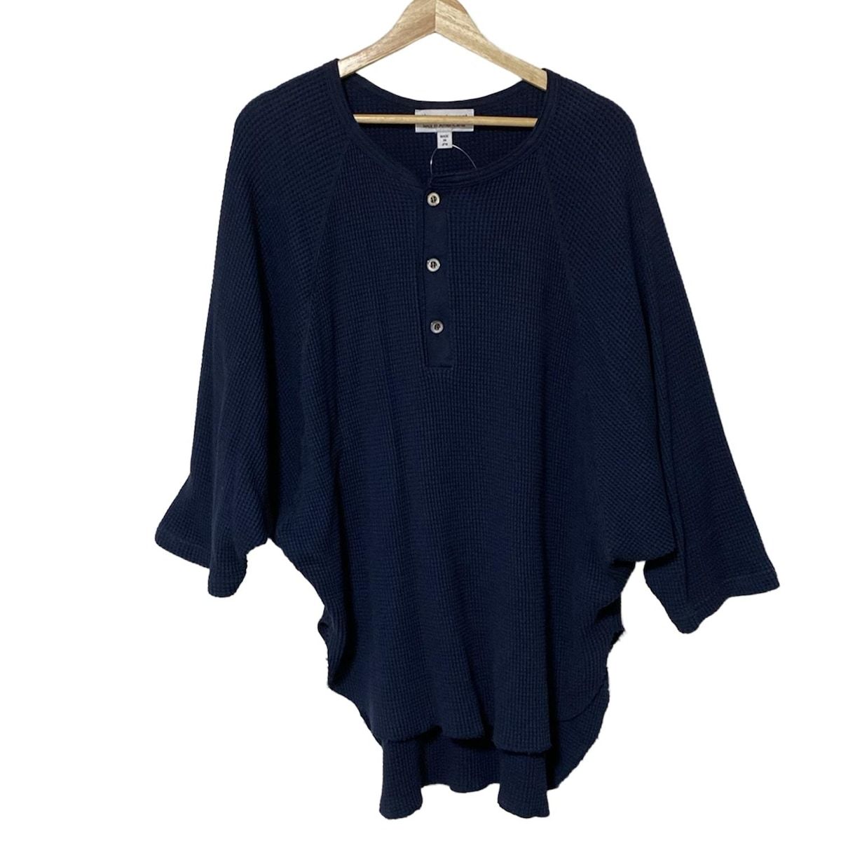 L Appartement アパルトモン 七分袖カットソー レディース - ネイビー