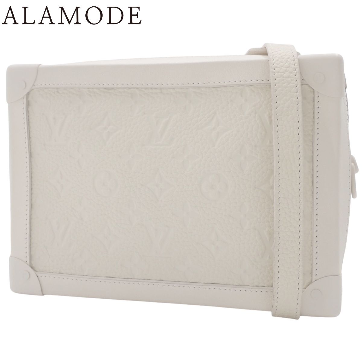 LOUIS VUITTON ルイ ヴィトン モノグラムアンプラント ソフトトランク ショルダーバッグ 肩掛け 斜め掛け ミニバッグ トリヨンレザー ホワイト白 ホワイト金具 M53287 メンズ 40802163866 アラモード