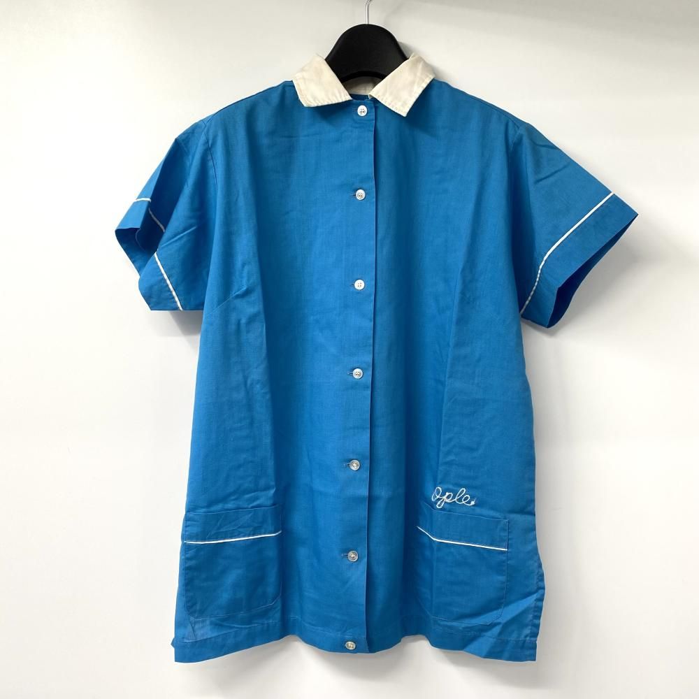 70 s Hilton ボーリングシャツ サイズ36 THE ROGUES ブルー×ホワイト 17