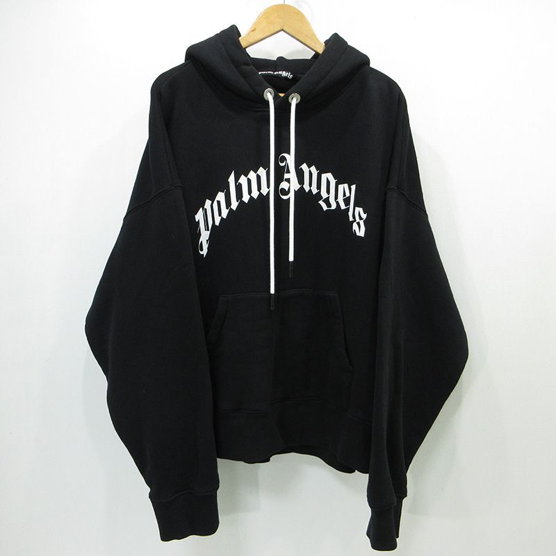 三重本店 Palm Angels パームエンジェルス ロゴスウェットプルオーバーパーカー PMBB058C99FLE003 ブラック サイズ XL 103