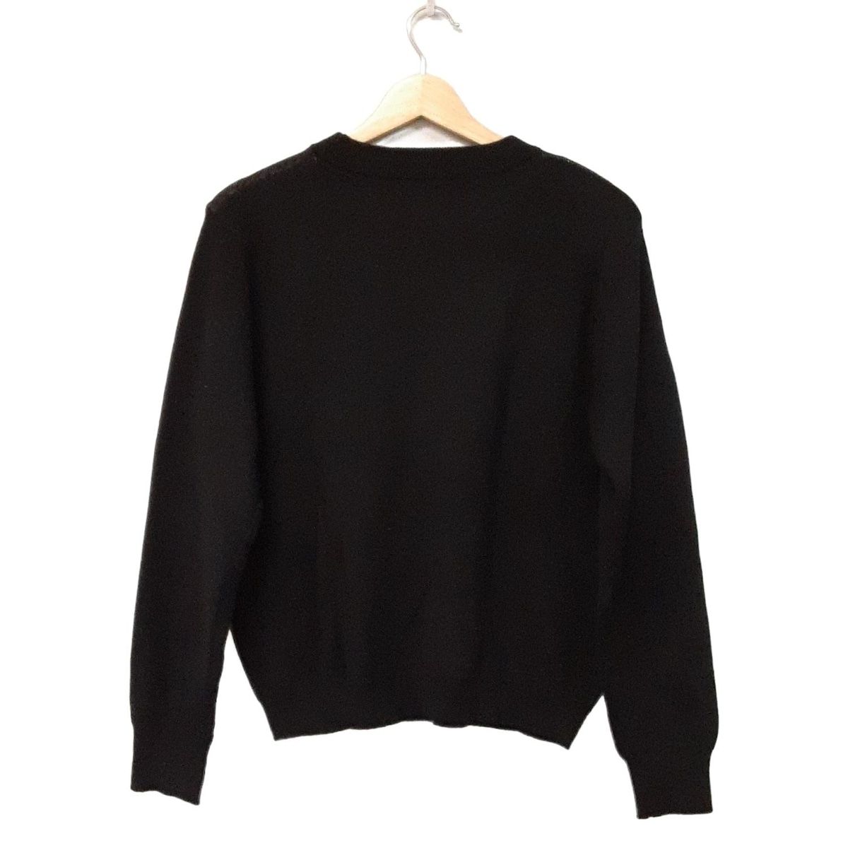 VIVIENNE TAM ヴィヴィアンタム 長袖セーター サイズ38 M レディース - 黒×ダークグレー×白 クルーネック 龍