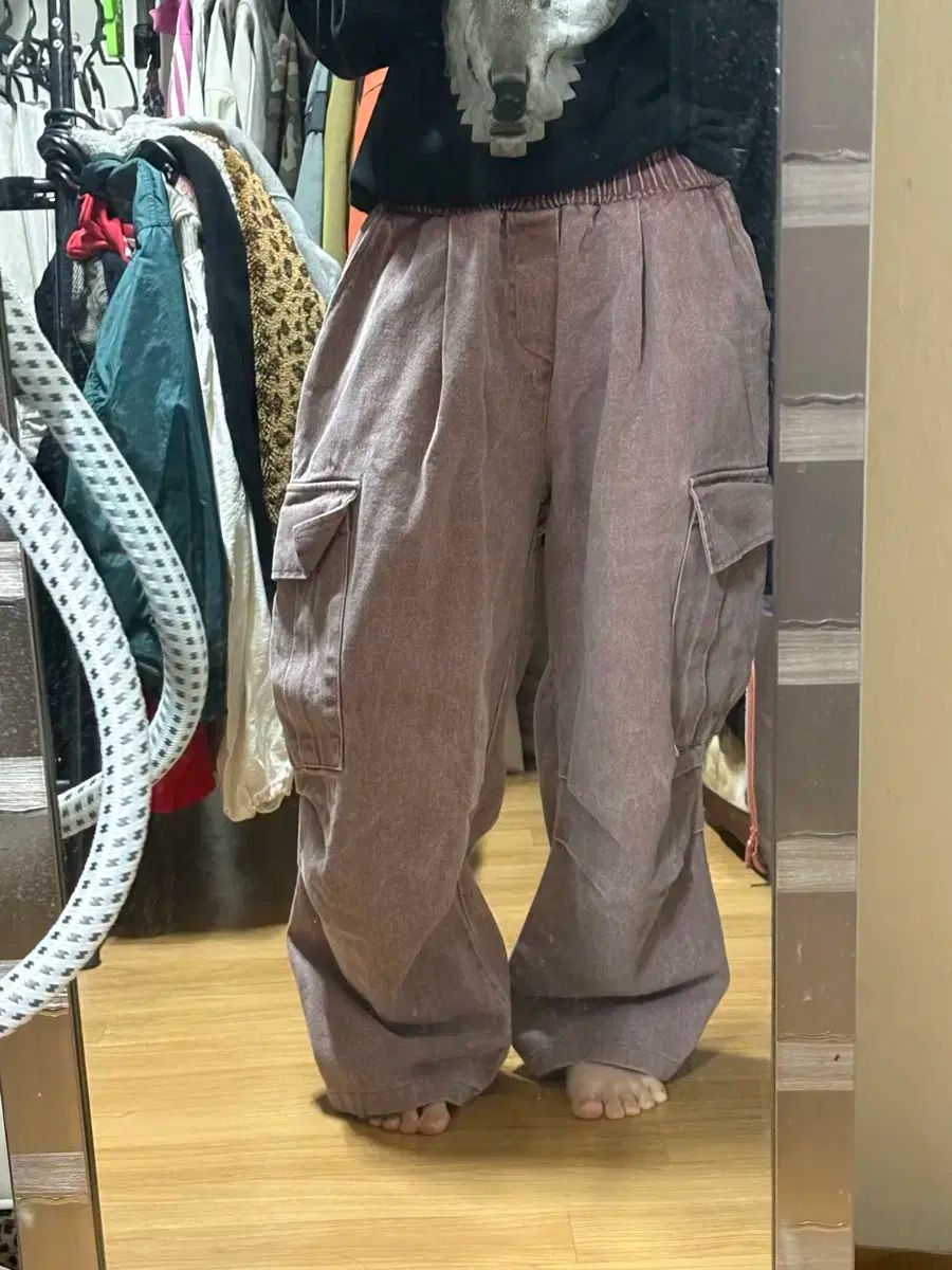 PIGMENT ピンク カーゴ パンツ 着用画像あり