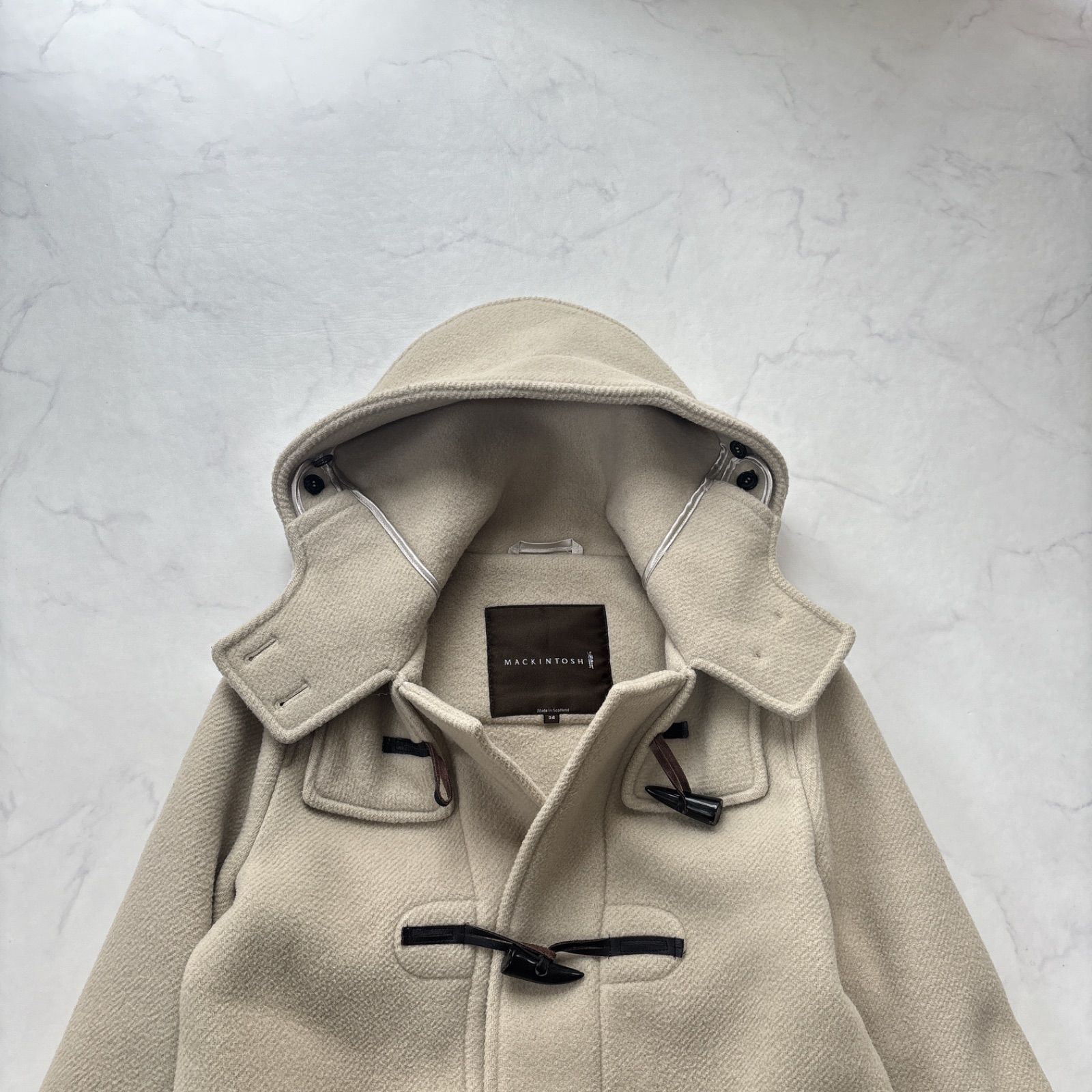 美品☆ 大きいサイズ 23区 46 3L ダッフルコート ローデンクロス 赤