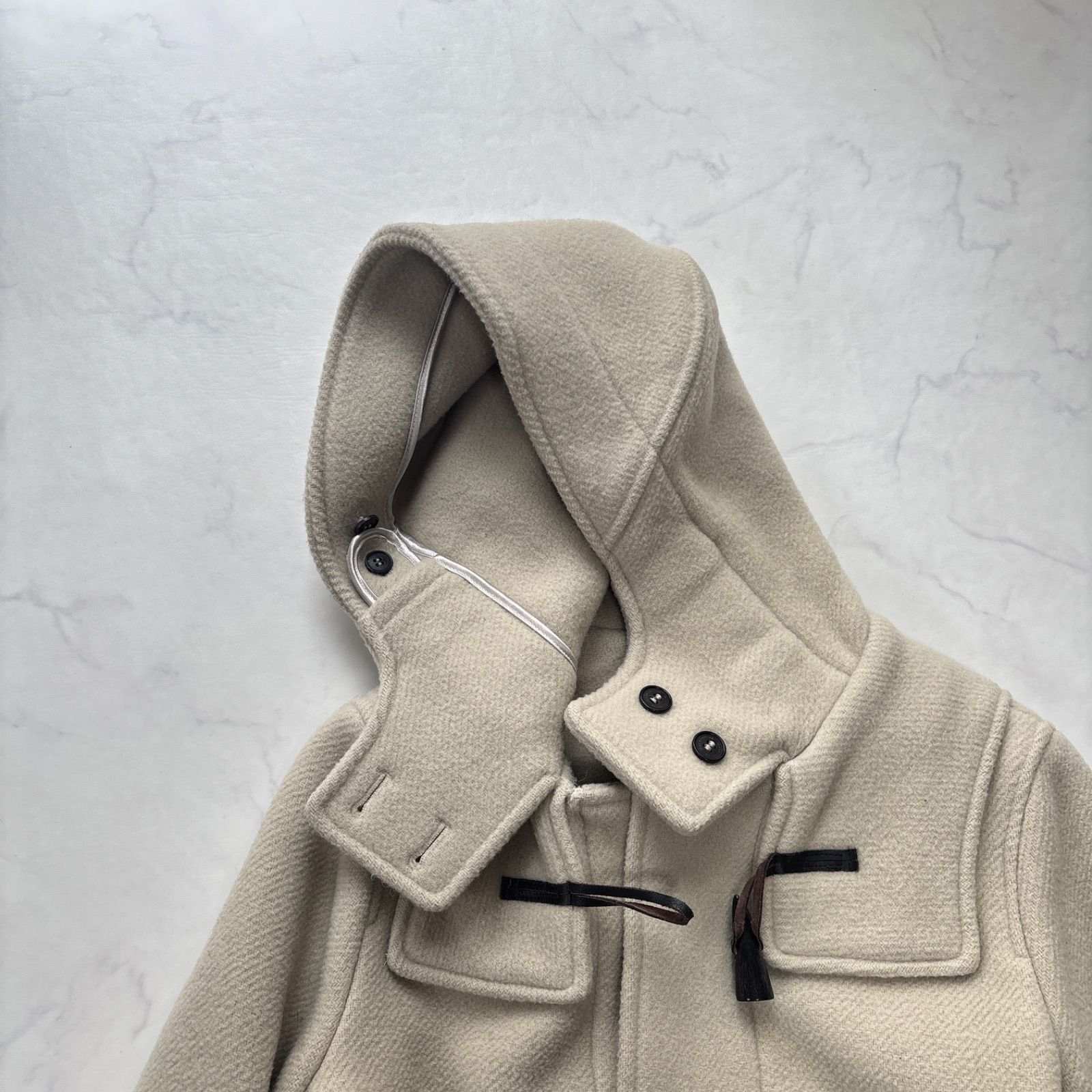 美品　マッキントッシュロンドン　ダッフルコート　くすみブルー　40 紺 美品 マッキントッシュロンドン ダッフルコート くすみブルー 40 紺