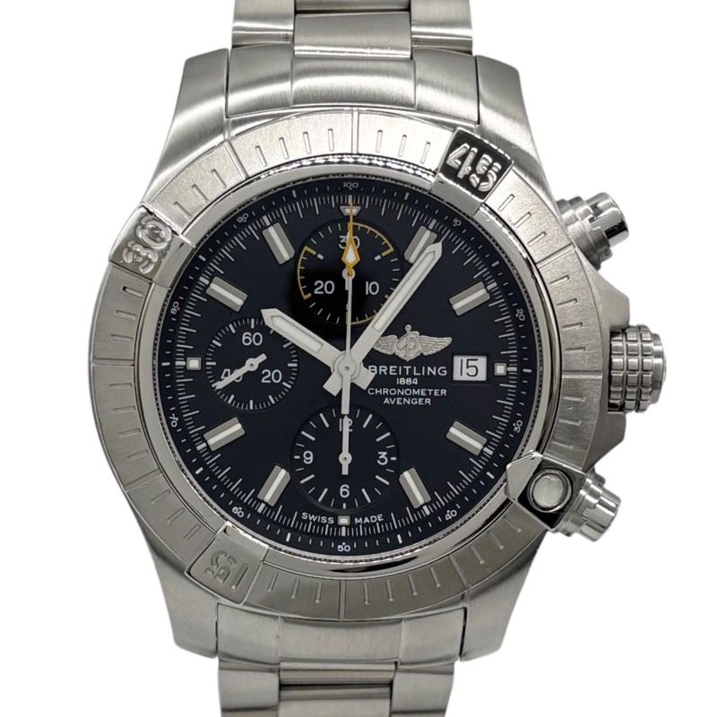 ブライトリング BREITLING アベンジャーズクロノグラフ 45 A13317101B1A1 ブラック SS メンズ 腕時計