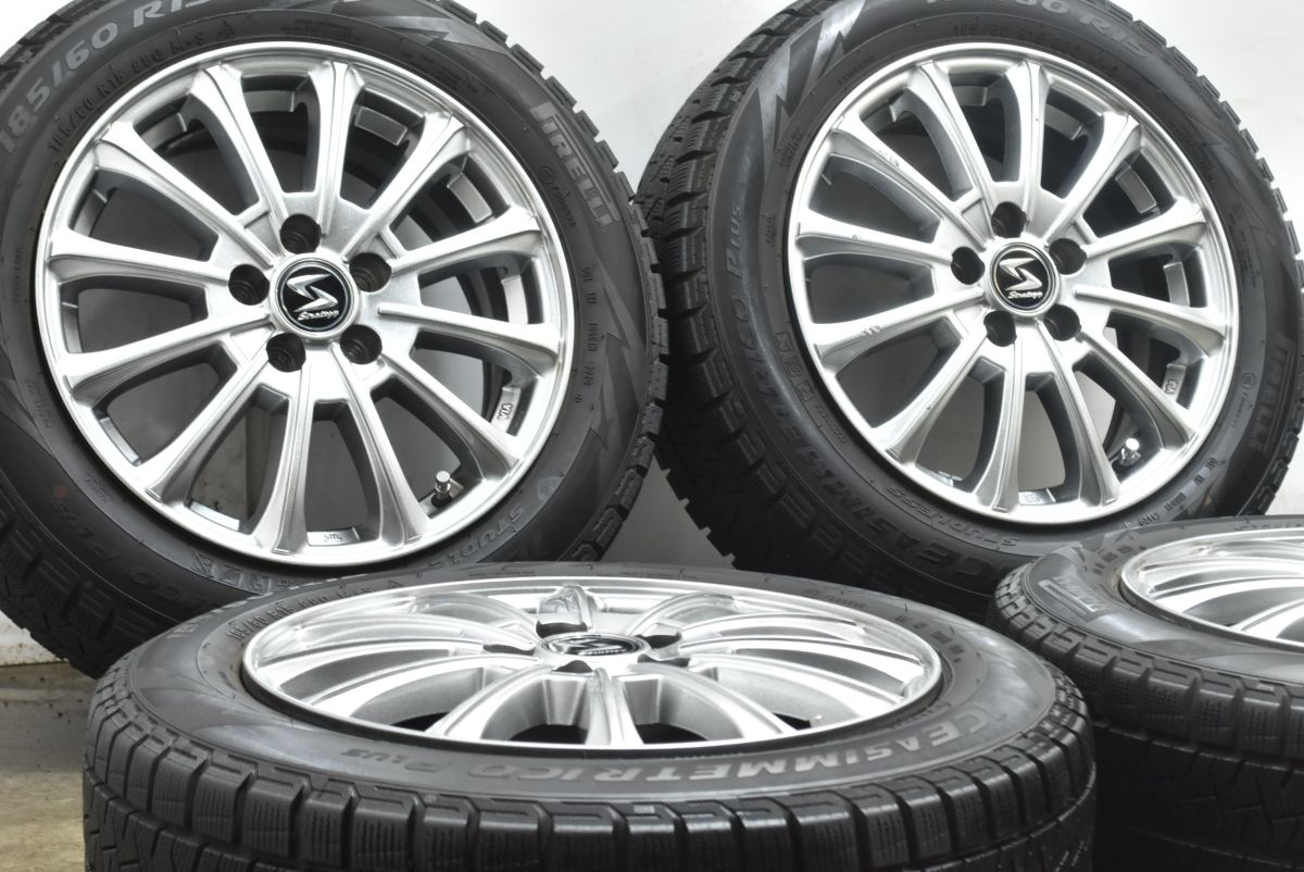 170系 シエンタ サイズ ストラテジー KS 2 15 in 6 J 44 PCD 100 ピレリ アイスアシンメトリコ プラス 185 60 R 10系 Sienta