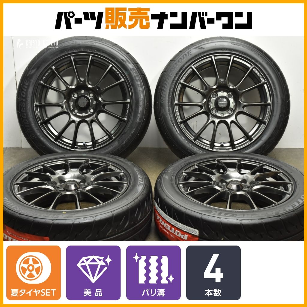 ラベル付タイヤ WedsSport SA 72 R 16 in 6 5 J 48 PCD 100 ポテンザRE 71 195 55 ノート ヤリス NDロードスター デミオ MAZDA 2