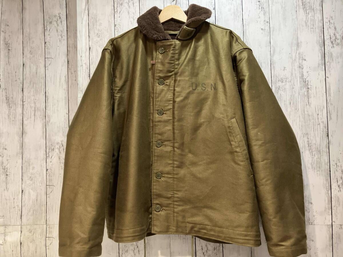 WAIPER ワイパー 米軍 U S NAVY N 1 DECK JACKET 24 WP 119 デッキジャケット カーキ オリーブ 44